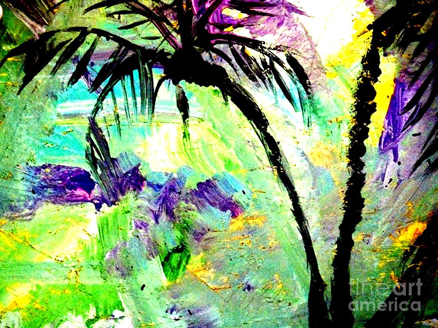 Palms in Color Painting by James and Donna Daugherty