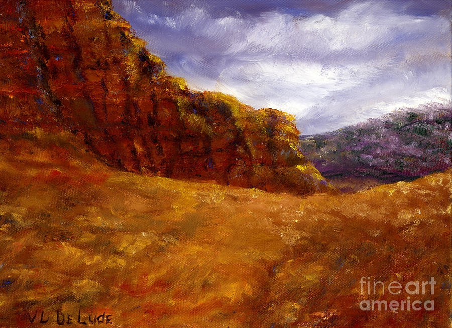 Palo Duro Canyon Texas Hand Painted Art Painting by Lenora  De Lude