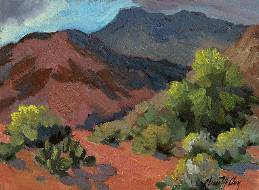 Mountain Painting - Palo Verdes in Bloom by Diane McClary