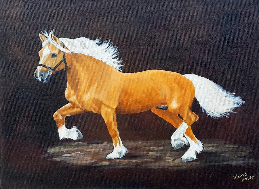 Palomino Horse Painting By Diane Howe   Palomino Horse Diane Howe 