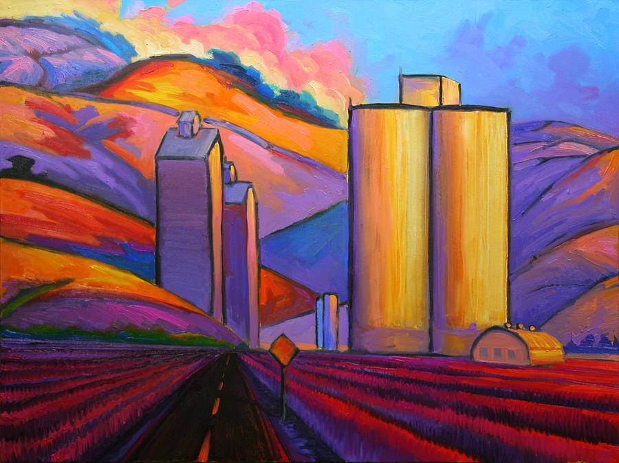 Palouse Farmscape 123 Painting by Gregg Caudell
