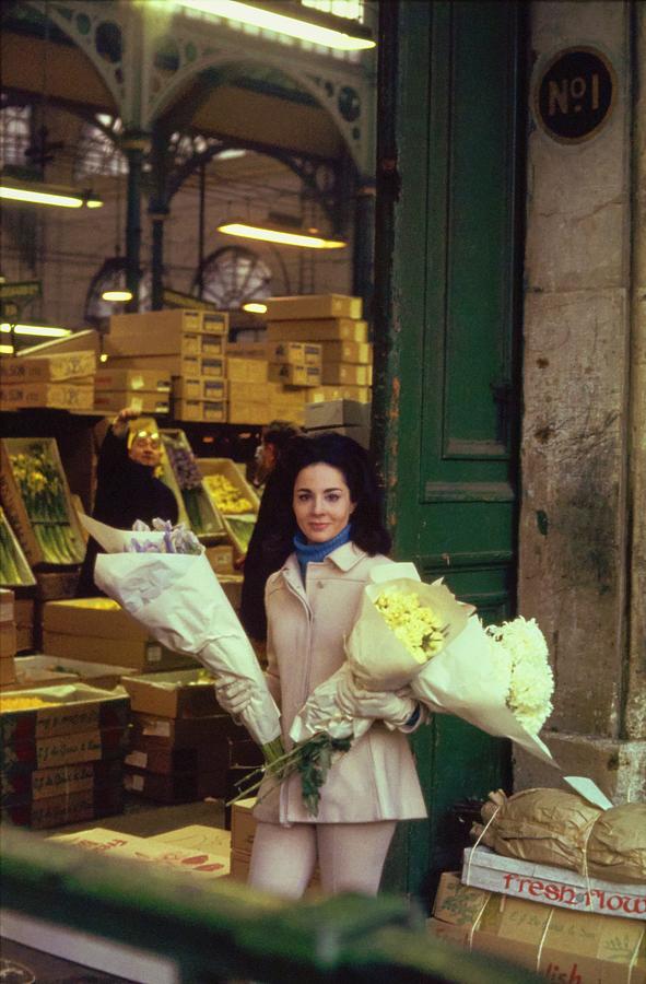 Pamela Colin In Covent Garden Market Photograph by Henry Clarke