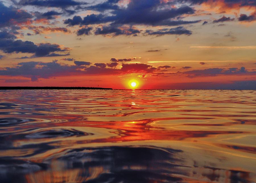 Pamlico Sound Hatteras Island Sunset 2 5/10 Photograph by Mark Lemmon ...