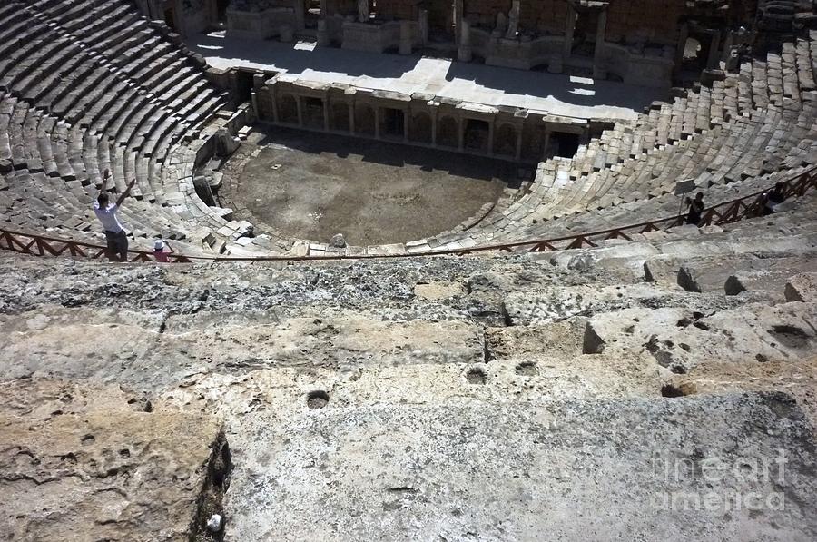 Pamukkale Roman Theater Photograph by Ted Pollard - Fine Art America