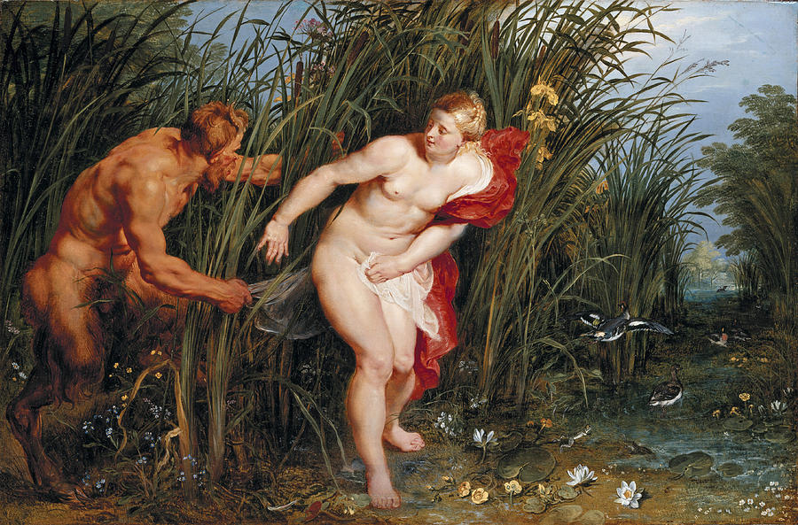 Pan and Syrinx Painting by Peter Paul Rubens