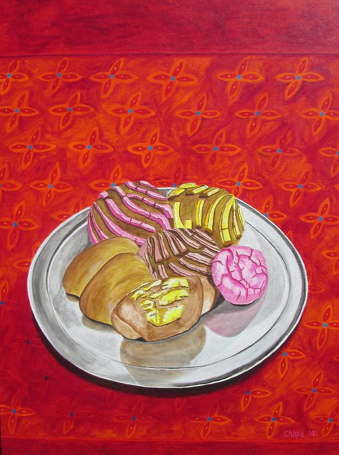 Pan dulce II Painting by Manny Chapa