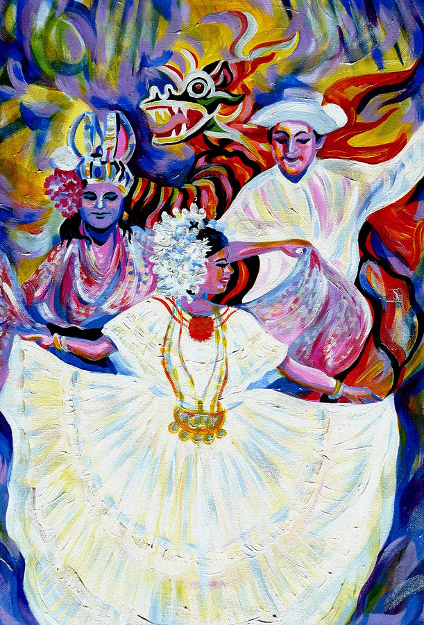 Panama Carnival. Fiesta Painting by Anna  Duyunova