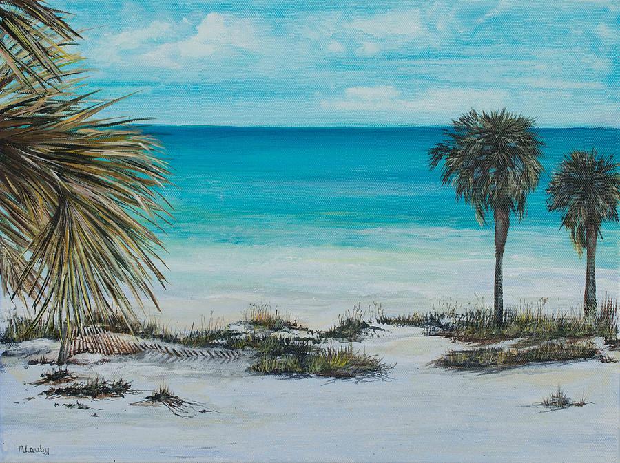 Panama City Beach Painting by Nancy Lauby