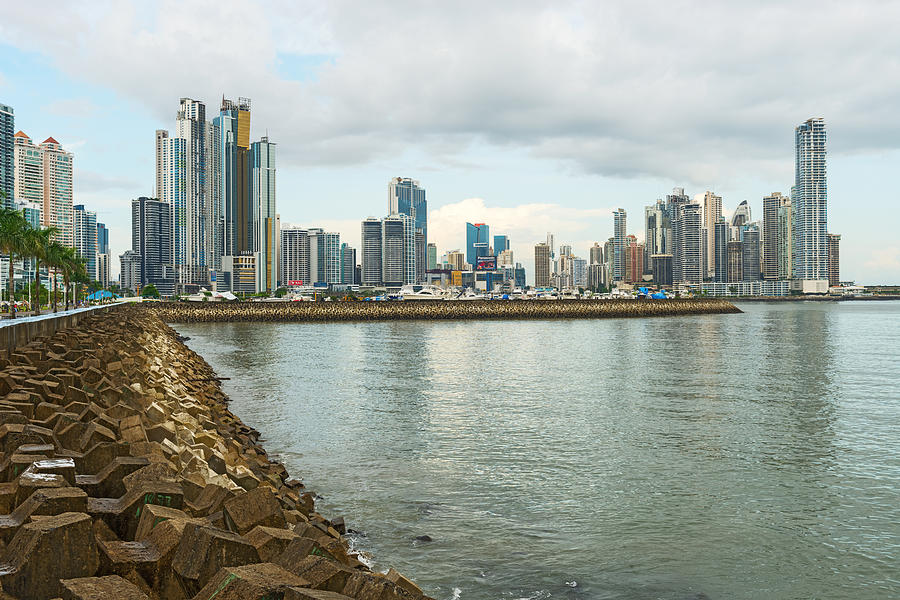 Panama city downtown skyline Photograph by Marek Poplawski