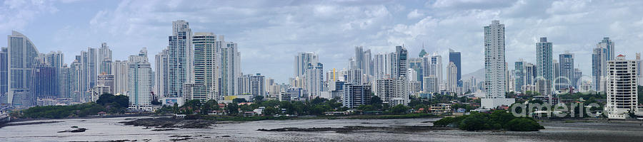 Panama City skyline from the east 1 Photograph by Rudi Prott