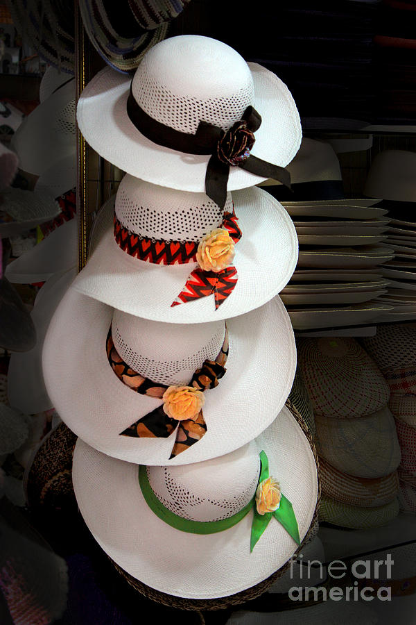 Panama Hats Are Made In Ecuador Photograph by Al Bourassa