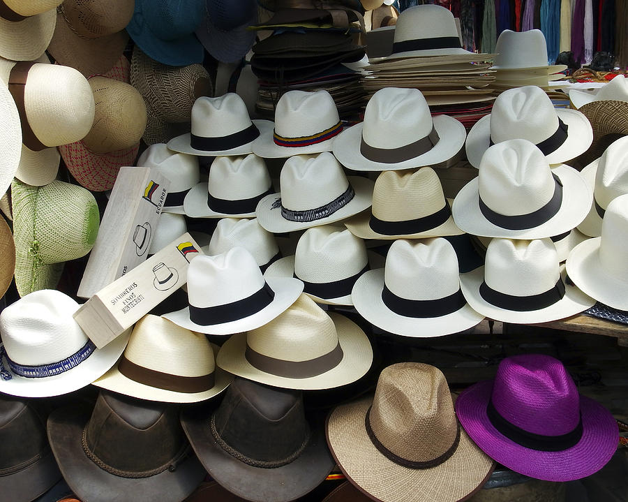 Hat Photograph - Panama Hats in Ecuador by Kurt Van Wagner