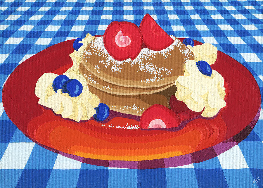 Pancakes week 10 Painting by Meg Shearer