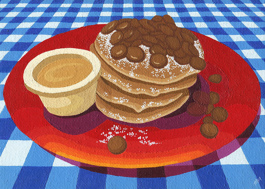 Pancakes week 4 Painting by Meg Shearer