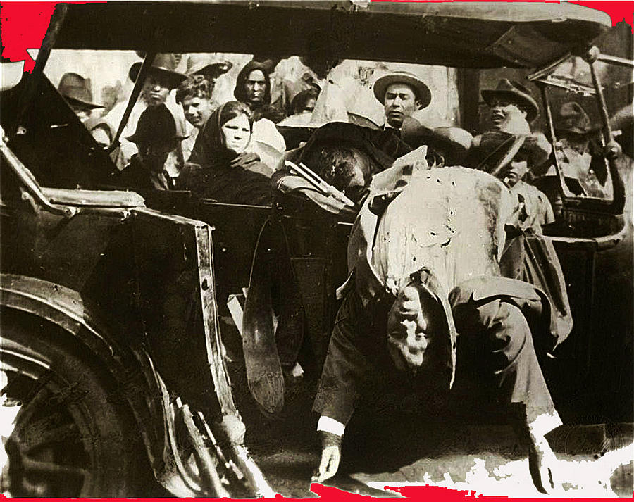 Pancho Villa Ambushed July 20 1923 1923 Dodge Touring Car - 2013 Photograph by David Lee Guss