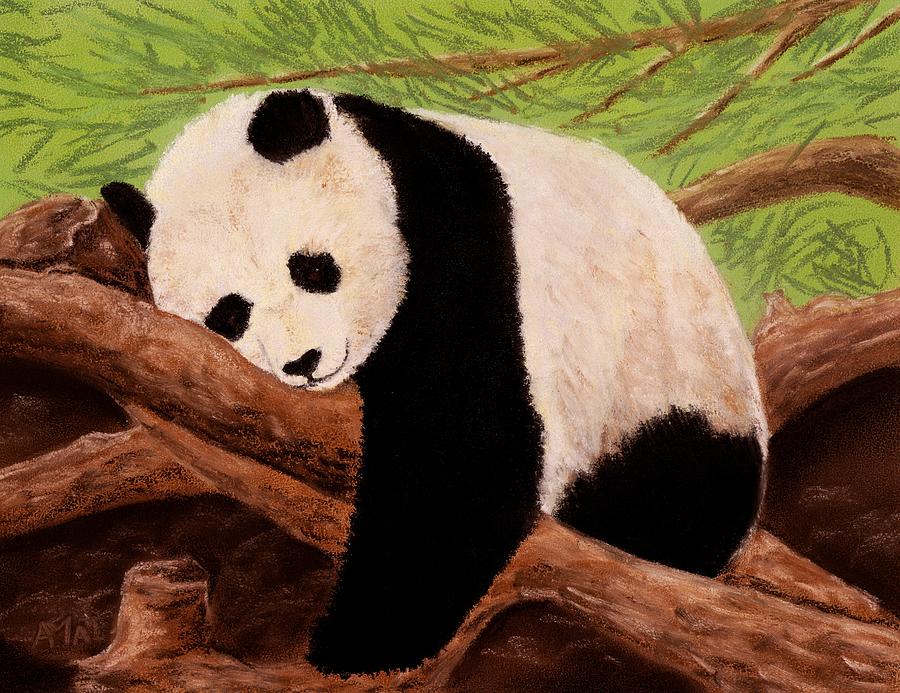 Panda Painting by Anastasiya Malakhova