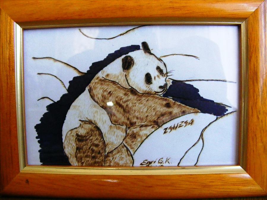 Wildlife Painting - Panda bear by Egri George-Christian