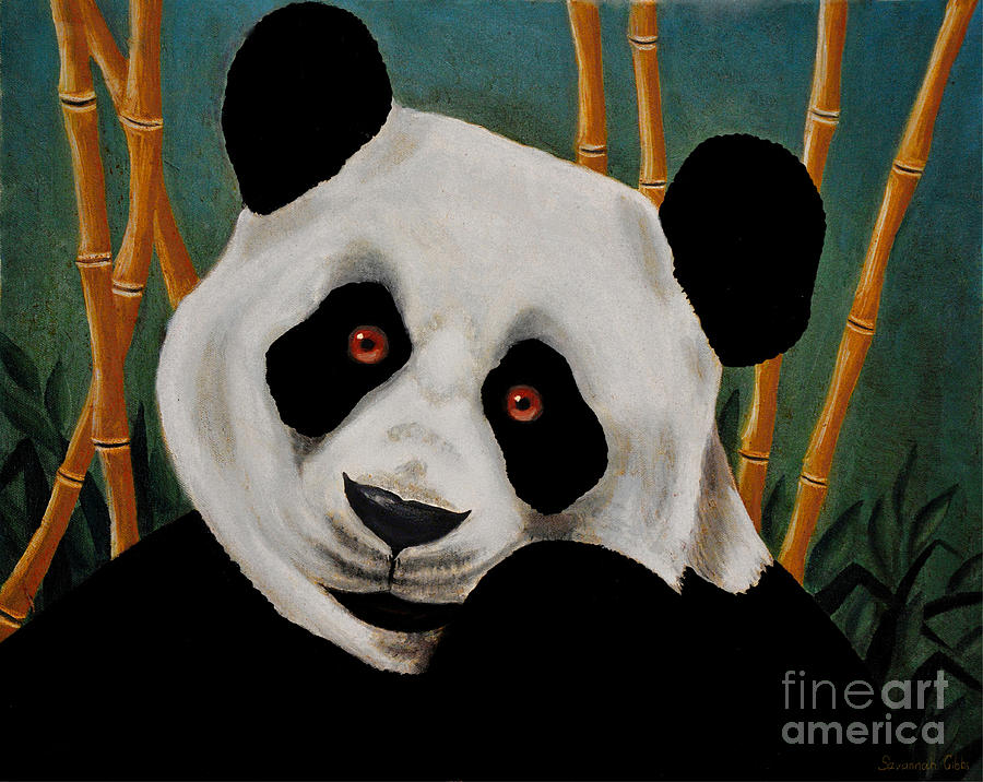 Panda Painting by Savannah Gibbs