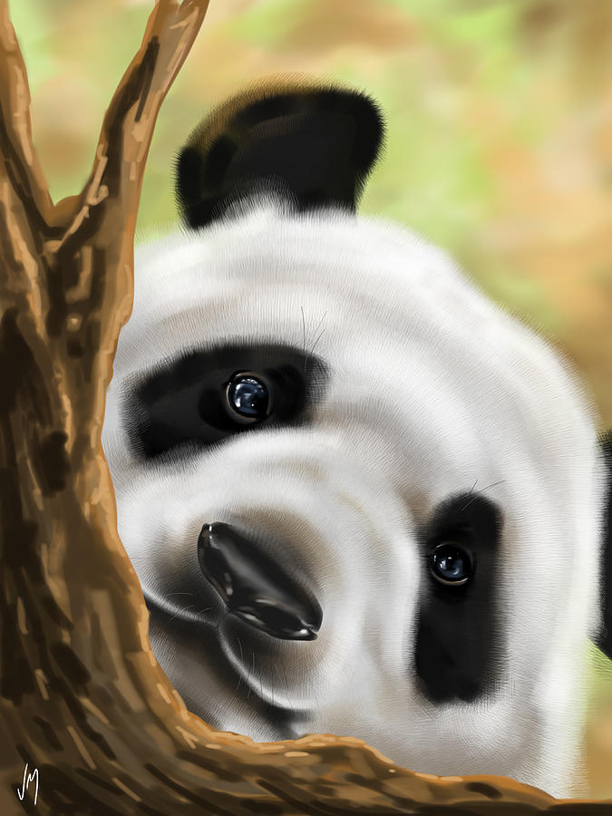 Panda Painting by Veronica Minozzi