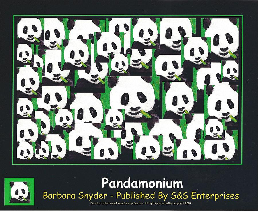 Pandamonium Digital Art by Barbara Snyder