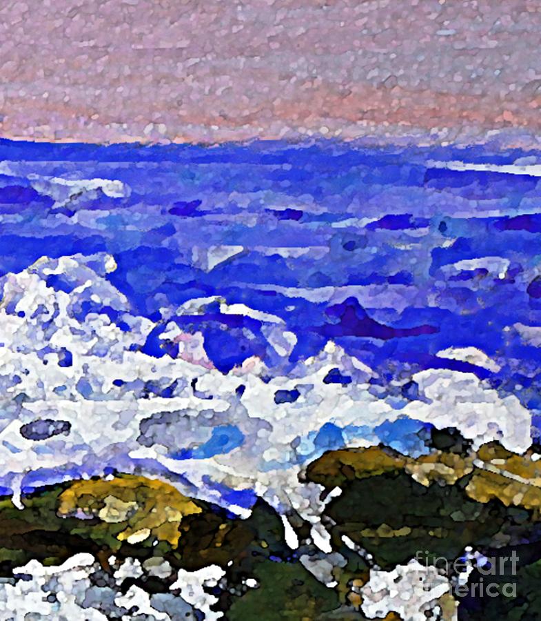 Beach Painting - Panel 4 by Rita Brown