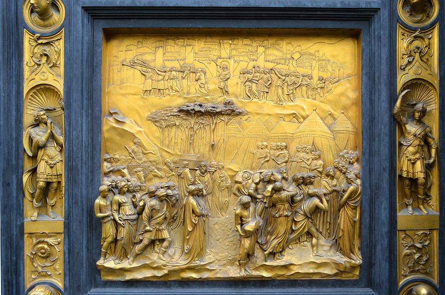 Panel Of Gates Of Paradise, Florence Photograph by Kenneth Murray