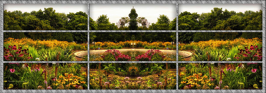 Sample Paneled Flower Garden Mirror Image Photograph by Thomas Woolworth