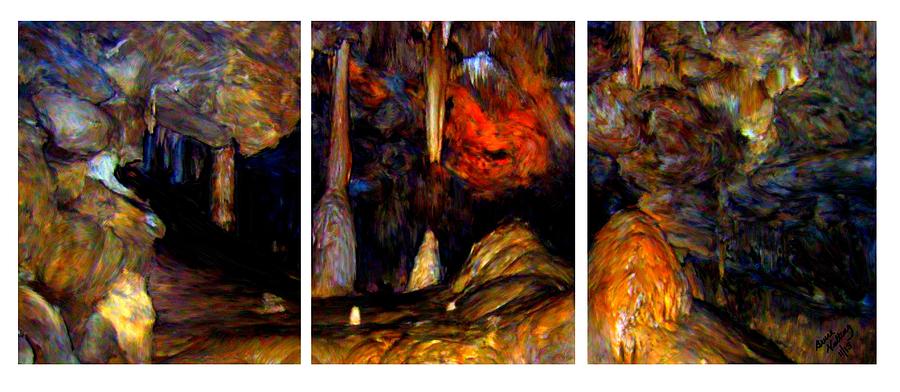 Cave Painting - Panels of a Cave by Bruce Nutting