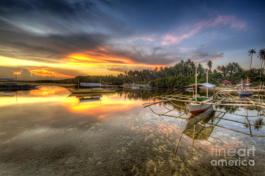 Panglao Port Sunset Photograph by Yhun Suarez