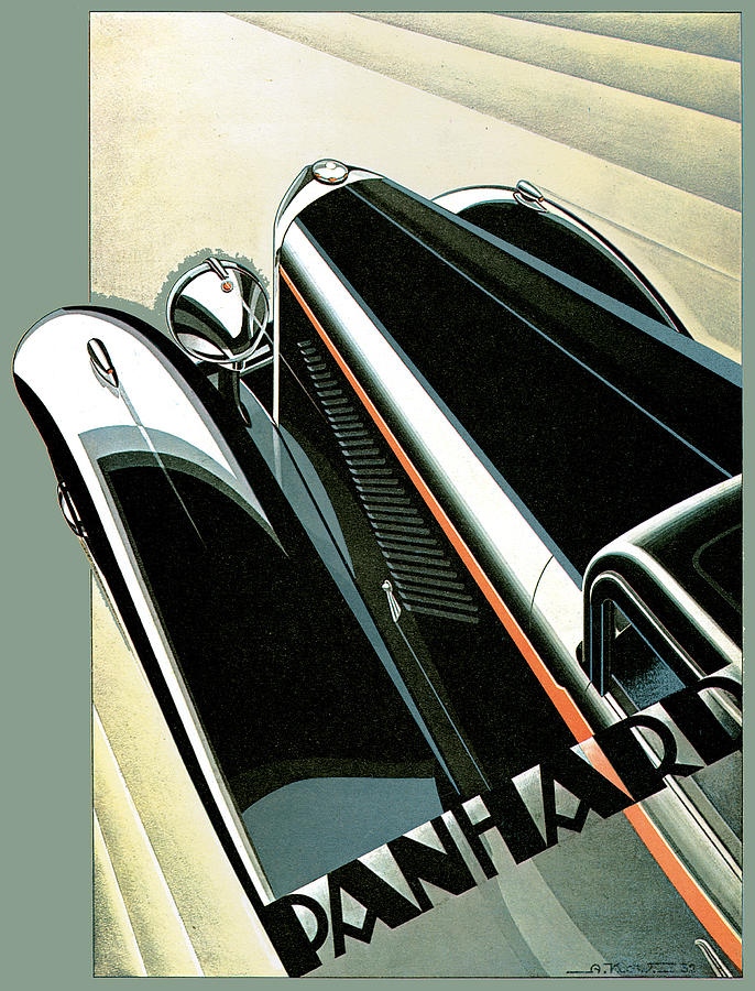 Panhard Photograph by Vintage Automobile Ads and Posters