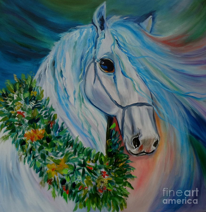 Paniolo Horse Jenny Lee Discount Painting by Jenny Lee