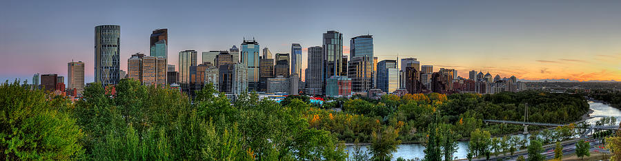 Panoramic - City of Calgary Photograph by Yves Gagnon