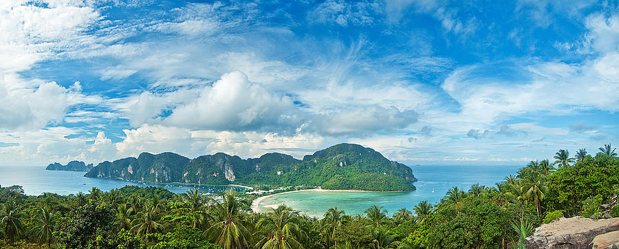 Panorama | Koh Phi Phi Don | Thailand Photograph by Xavier Hoenner Photography