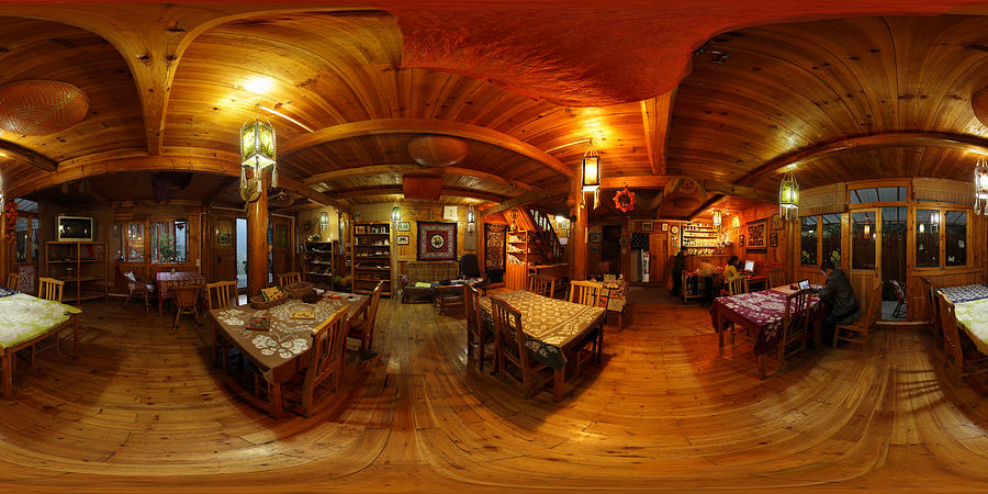 Panorama - A Chinese Guesthouse Photograph by Afrison Ma