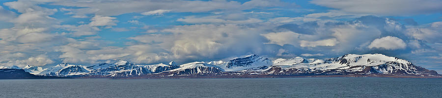 Panorama From Alkehornet Spitsbergen Photograph by Darrell Gulin