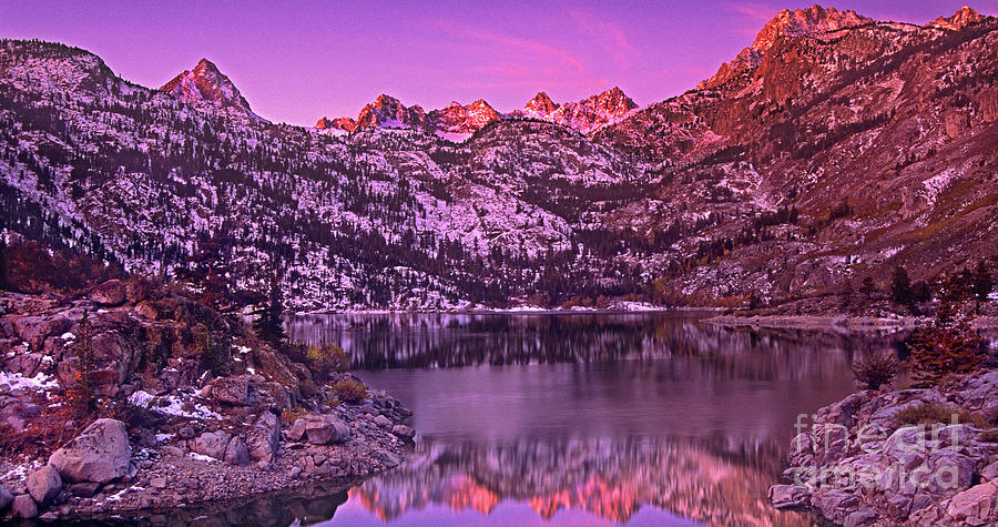 Panorama Lake Sabrina Eastern Sierras California Photograph by Dave Welling
