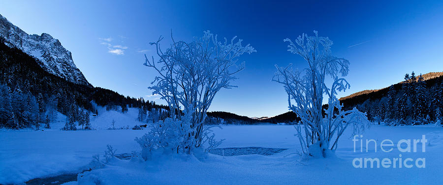 Panorama Of A Frozen Lake Photograph