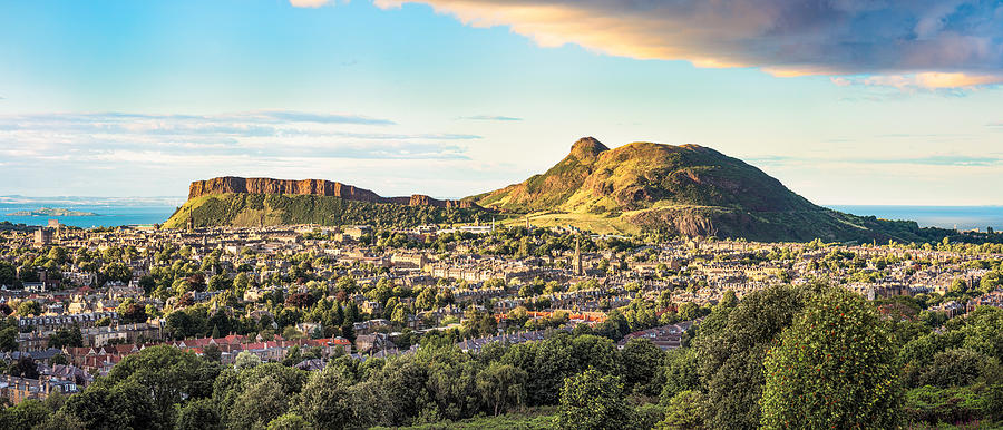 Panorama of Arthurs Seat in Edinburgh, Scotland Photograph by Georgeclerk