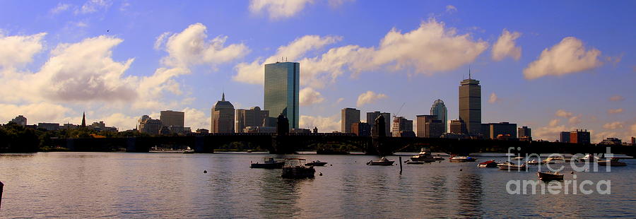 Boston Photograph - Panorama of Boston by Lennie Malvone