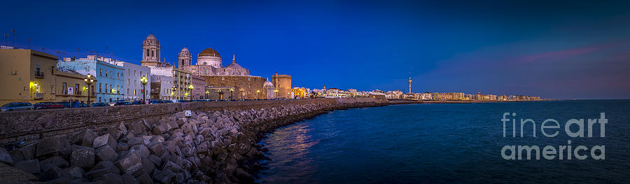 Panorama Of Cadiz From Campo Del Sur Spain Photograph by Pablo Avanzini