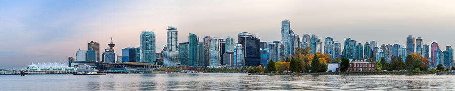 Panorama of Downtown Vancouver Photograph by Michael Russell