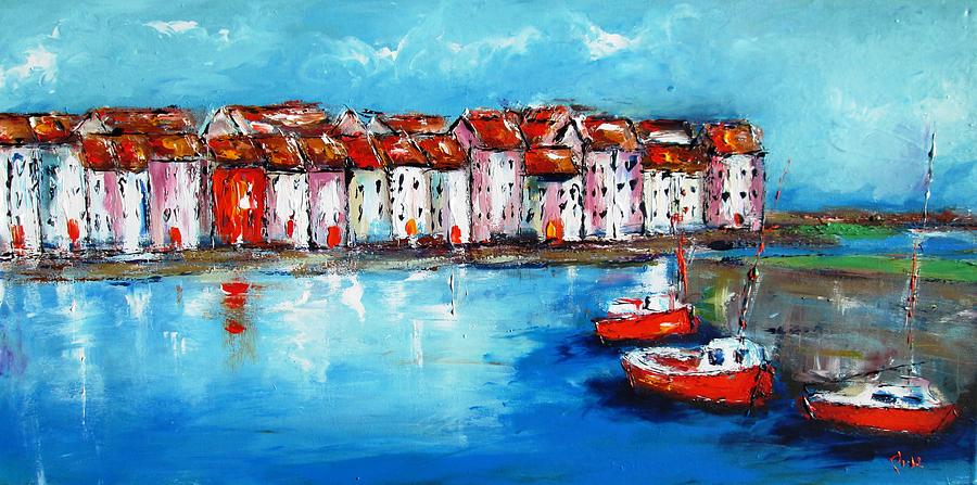Panorama of galway basin  Painting by Mary Cahalan Lee - aka PIXI