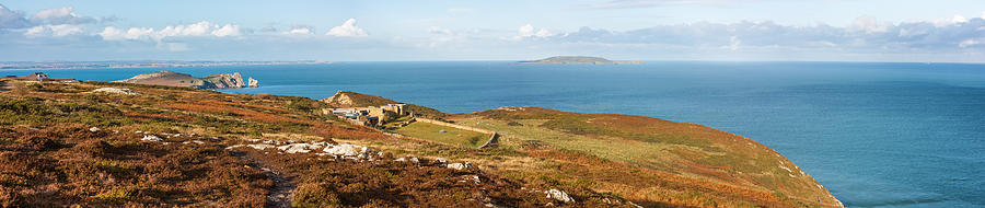 Panorama of Howth Cliffs and the Irish Sea Photograph by Semmick Photo