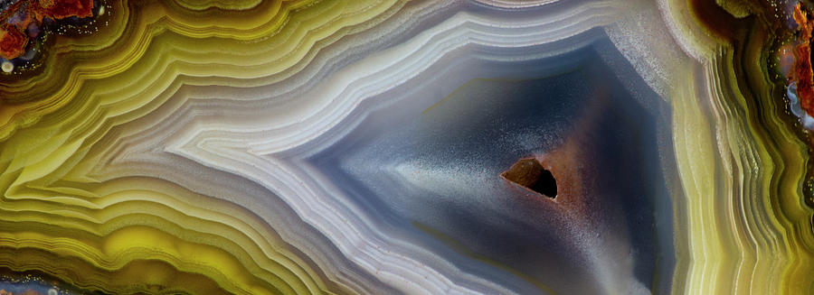 Panorama Of Laquana Agate Close-up Photograph by Darrell Gulin