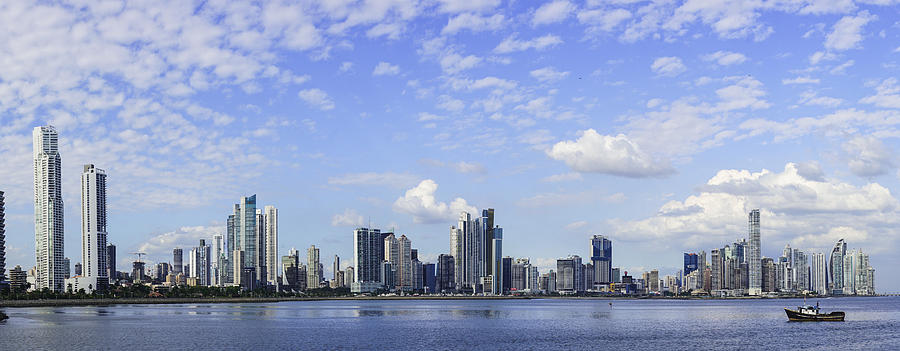 Panorama of Modern Panama City, Panama, Central America. Photograph by DavorLovincic