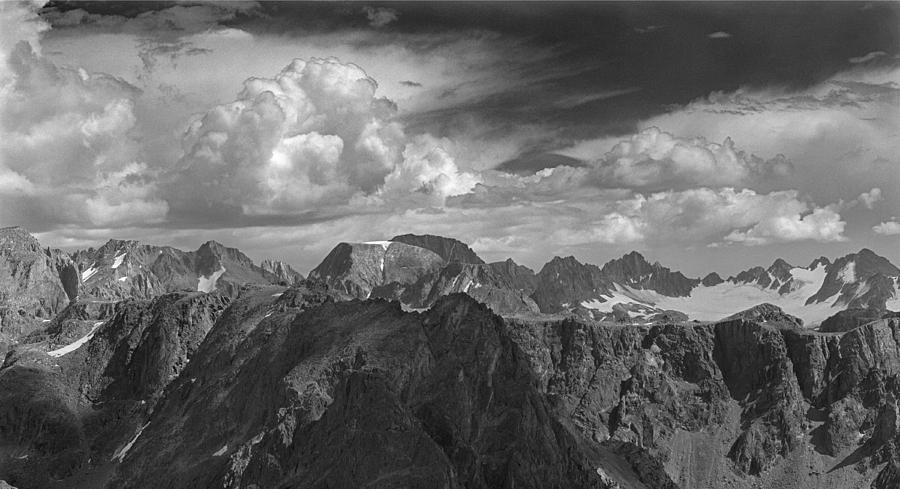109334-BW-Panorama of northern Wind River Range Photograph by Ed  Cooper Photography