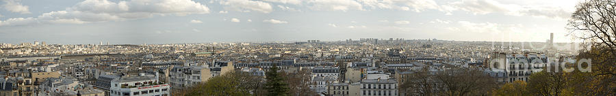 Panorama of Paris from Montmartre 3 Photograph by Perry Van Munster