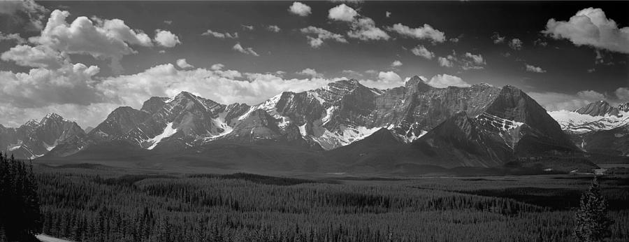 1M3175-Panorama of Peaks above Kananaskis Valley Photograph by Ed  Cooper Photography