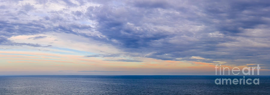 Panorama of sky over water Photograph by Elena Elisseeva