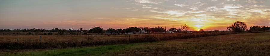 Panorama Of Sunset On South Texas Photograph by Tier Images Panorama Of Sunset On South Texas Photograph by Tier Images